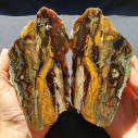 Carnelian Agate Pair, Moss Agate