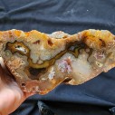 Collectible Agate Slice, Lapidary Rough Agate Rough Cut Agate