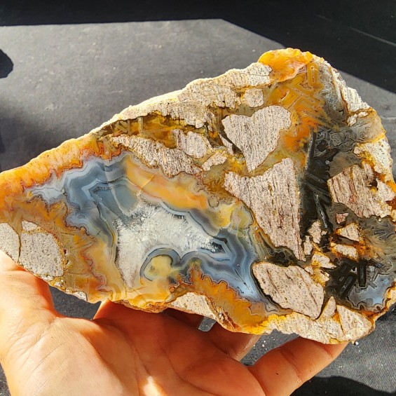 Fotification Agate, Collectible Rocks, Agate Stone for Polishing