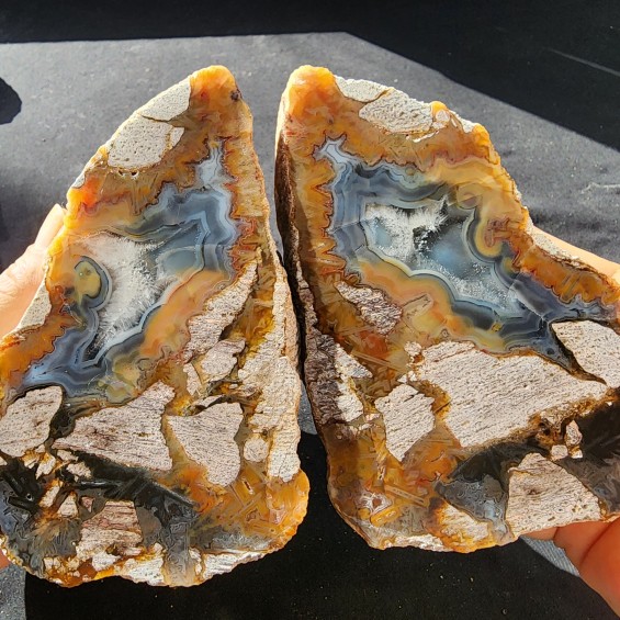 Fotification Agate, Collectible Rocks, Agate Stone for Polishing