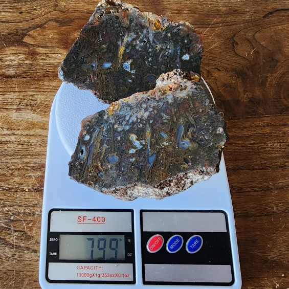 28.18 oz (799 gr) Agate Pair, Lapidary Rough, Collectible Stone Collectible Rock