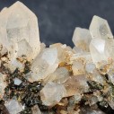 Quartz Cluster with Epidote, Healing Crystal, Minerals