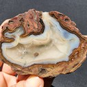 Crystal Thunder Egg, Rhyolite Agate Pair, Collectible Agate