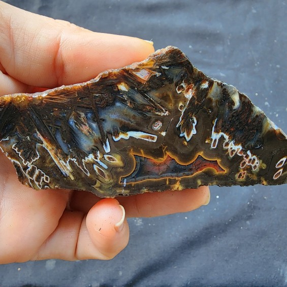 Tube Agate Pair, Stick Agate, Rough Agate for Polishing