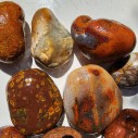 Rough River Jasper Agates, 10 Pcs Pebbles Lapidary Tumbling, Cabbing