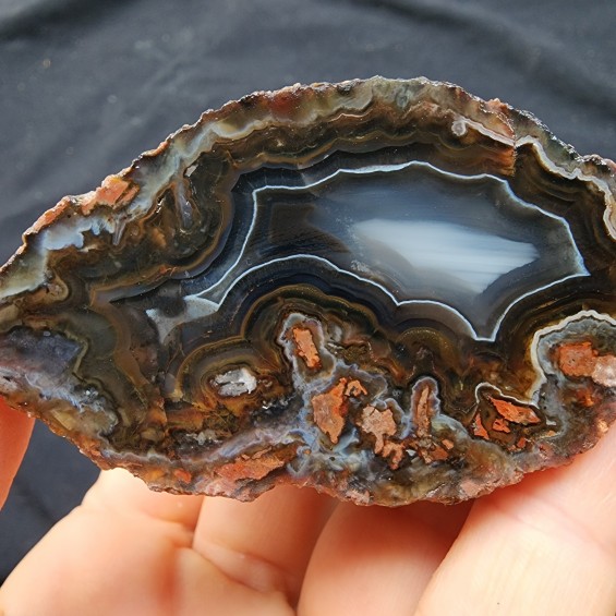 Waterline Agate, Banded Agate, Collectible Rock