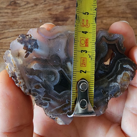 Tube Agate Collectible Rock, Stone for Healing