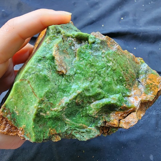 Untreated Chrysoprase Rough for Cabbing, Lapidary Rough lbs, Raw Gemsone