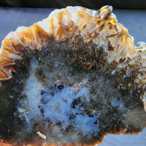 Botryoidal Agate, Blue Agate, Collectible Rock, 마노, メノウ , 瑪瑙, Stick Agate