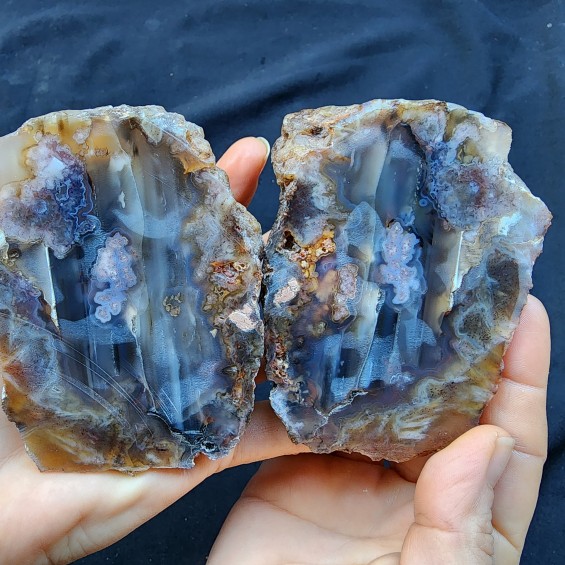 Landscape Agate, Blue Agate, Waterline Agate, Healing Stone