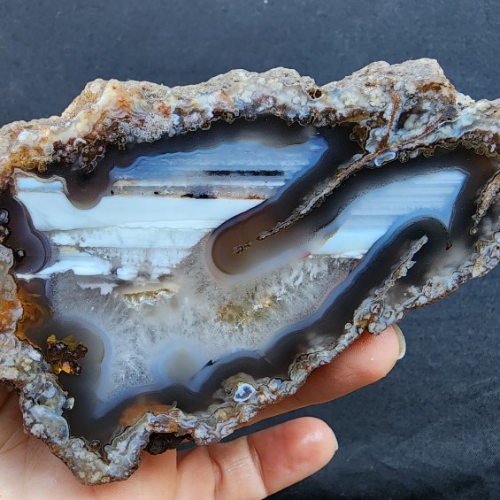 Collectible Rock, Turkish Agate, Waterline Agate Stone, Agate Slabs