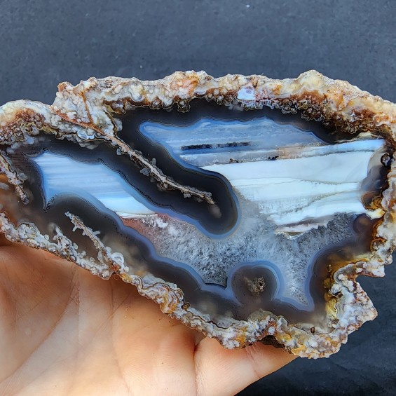 Collectible Rock, Turkish Agate, Waterline Agate Stone, Agate Slabs