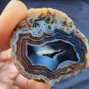 Rare Agate Pair, Moss Agate, Banded Agate, Collectible Rock