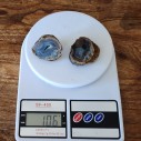 Rare Agate Pair, Moss Agate, Banded Agate, Collectible Rock