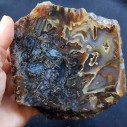 2.5 lbs (1.15 kg) Blue Agate Slab 石英岩, Raw Agate, Agate Rough Lapidary Materials