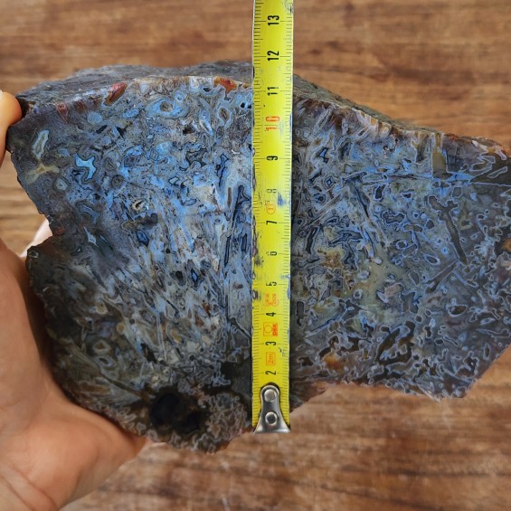 5 lbs (2.26 kg) Blue Agate Slab 石英岩, Raw Agate, Agate Rough Lapidary Materials