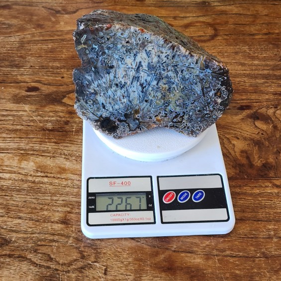 5 lbs (2.26 kg) Blue Agate Slab 石英岩, Raw Agate, Agate Rough Lapidary Materials