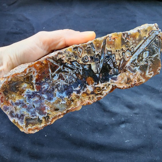 Collectible Stick Agate, Turkish Agate Slab, Lapidary Rough Rock