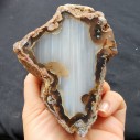 Waterline Agate Pair, Viewing Stone, Quartz Agate, Healing Crystal