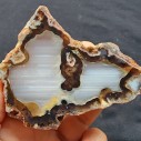 Waterline Agate Pair, Viewing Stone, Quartz Agate, Healing Crystal