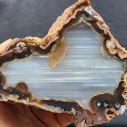 Waterline Agate Pair, Viewing Stone, Quartz Agate, Healing Crystal