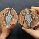 Rhyolite Agate Pair, Quartz Agate, Collectible Rock