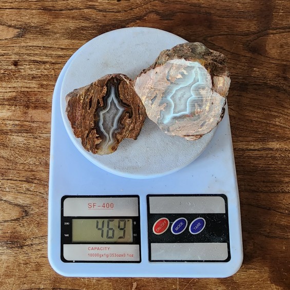 Rhyolite Agate Pair, Quartz Agate, Collectible Rock