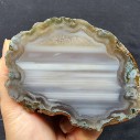 Waterline Agate, Quartz Agate Pair