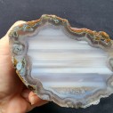 Waterline Agate, Quartz Agate Pair