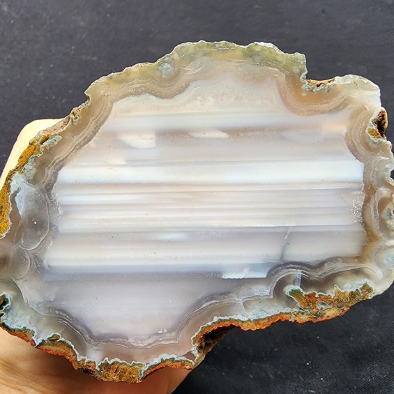 Waterline Agate, Quartz Agate Pair