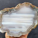 Waterline Agate, Quartz Agate Pair